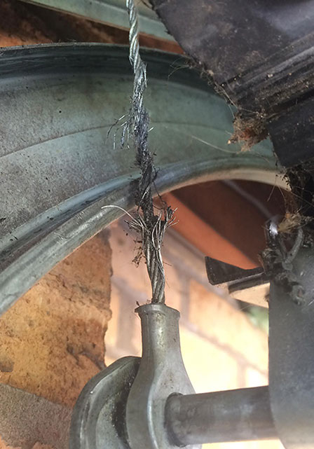 broken garage door cable repair