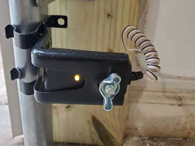 misaligned garage door sensor